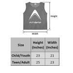 Athllete Soccer Pinnies - Mesh Practice Jerseys, 12 Pack