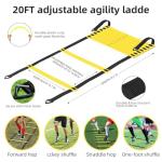 6x4ft Portable Soccer Goal Set with Gear