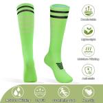 Colorful Knee High Soccer Socks for Kids 6 Pairs
