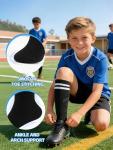 Kids Striped Knee High Soccer Socks (3 Pairs)