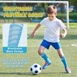 Colorful Knee High Soccer Socks for Kids 6 Pairs