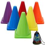 MIVERYEA 24 Pack Training Cones for Soccer Drills