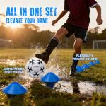 Kids Portable Soccer Goals with Ball & Carry Bag