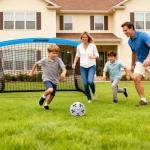 Kids Portable Soccer Goals with Ball & Carry Bag