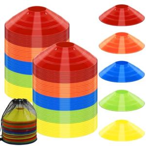15PCS Agility Training Cones with Carry Bag