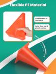 9-Inch Soccer Training Cones - 12 Pack