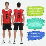 PULUOMASI Numbered Practice Vests for Soccer & Basketball