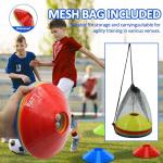 15PCS Agility Training Cones with Carry Bag