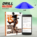 Agility Soccer Cones Set with Carry Bag