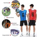PULUOMASI Numbered Practice Vests for Soccer & Basketball