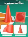 9-Inch Soccer Training Cones - 12 Pack
