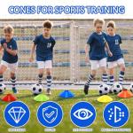 15PCS Agility Training Cones with Carry Bag