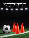 9-Inch Soccer Training Cones - 12 Pack