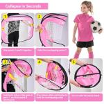 NOVAEST 48"x32" Pop Up Soccer Goals - 2 Pack