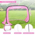 NOVAEST 48"x32" Pop Up Soccer Goals - 2 Pack