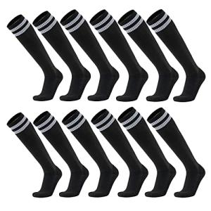 Ultrafun 6 Pairs Knee High Compression Soccer Socks
