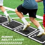 15 ft Non-Slip Rubber Agility Ladder for Training