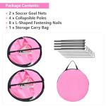 NOVAEST 48"x32" Pop Up Soccer Goals - 2 Pack
