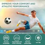 Men’s Soccer Socks with Grip Pads - 4 Pairs