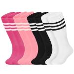 Kids Soccer Knee High Socks - 4 Pairs Set