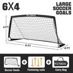 RUNBOW Portable Kids Soccer Goal with Carry Bag