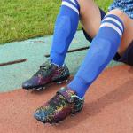 Brooman Girls' Soccer Cleats with Shin Guards & Socks