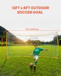 VEVOR 12x6 ft Portable Soccer Goal with Bag