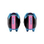 Diadora Cattura Youth Soccer Cleats - Black/Blue/Pink