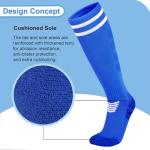 YMYDYFC Kids Knee High Soccer Socks - 3 Pack