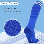 YMYDYFC Kids Knee High Soccer Socks - 3 Pack