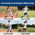 Toddler Knee-High Soccer Socks - 4 Pairs