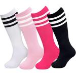 Sarfel Girls' Knee High Soccer Socks - Pink