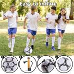 6 Pack Classic Size 4/5 Soccer Balls with Pump