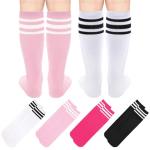 Sarfel Girls' Knee High Soccer Socks - Pink