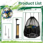 ZWAW Size 5 Waterproof Soccer Ball with Pump