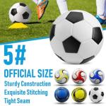 6 Pack Size 5 Soccer Balls with Pump and Bag