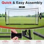 Portable 12x6 FT Soccer Goal with Carry Bag