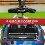 Bearwill Portable 12x6FT Soccer Goal with Carry Bag