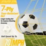 Portable 12X6FT Soccer Goal for Backyard Training