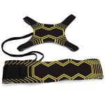 EastyGold Football Kick Trainer Soccer Training Aids Hands Free Throw Sole Practice Equipment with Adjustable Belt Elastic Rope Fits Ball 3, 4,and 5
