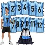 PULUOMASI 12-Pack Training Vests for Soccer