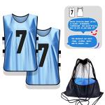 PULUOMASI 12-Pack Training Vests for Soccer
