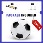 Zantrech 6 Pack Size 3 Soccer Balls with Pump