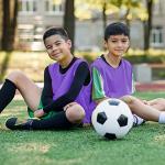 Sintege 12 Pcs Soccer Scrimmage Vests - Purple