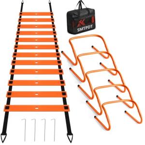 Adjustable Agility Hurdles and Ladder Training Set