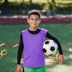Sintege 12 Pcs Soccer Scrimmage Vests - Purple