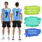 PULUOMASI 12-Pack Training Vests for Soccer