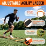 Adjustable Agility Hurdles and Ladder Training Set