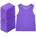 Sintege 12 Pcs Soccer Scrimmage Vests - Purple