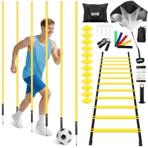 Speed Agility Training Kit with Poles and Ladder